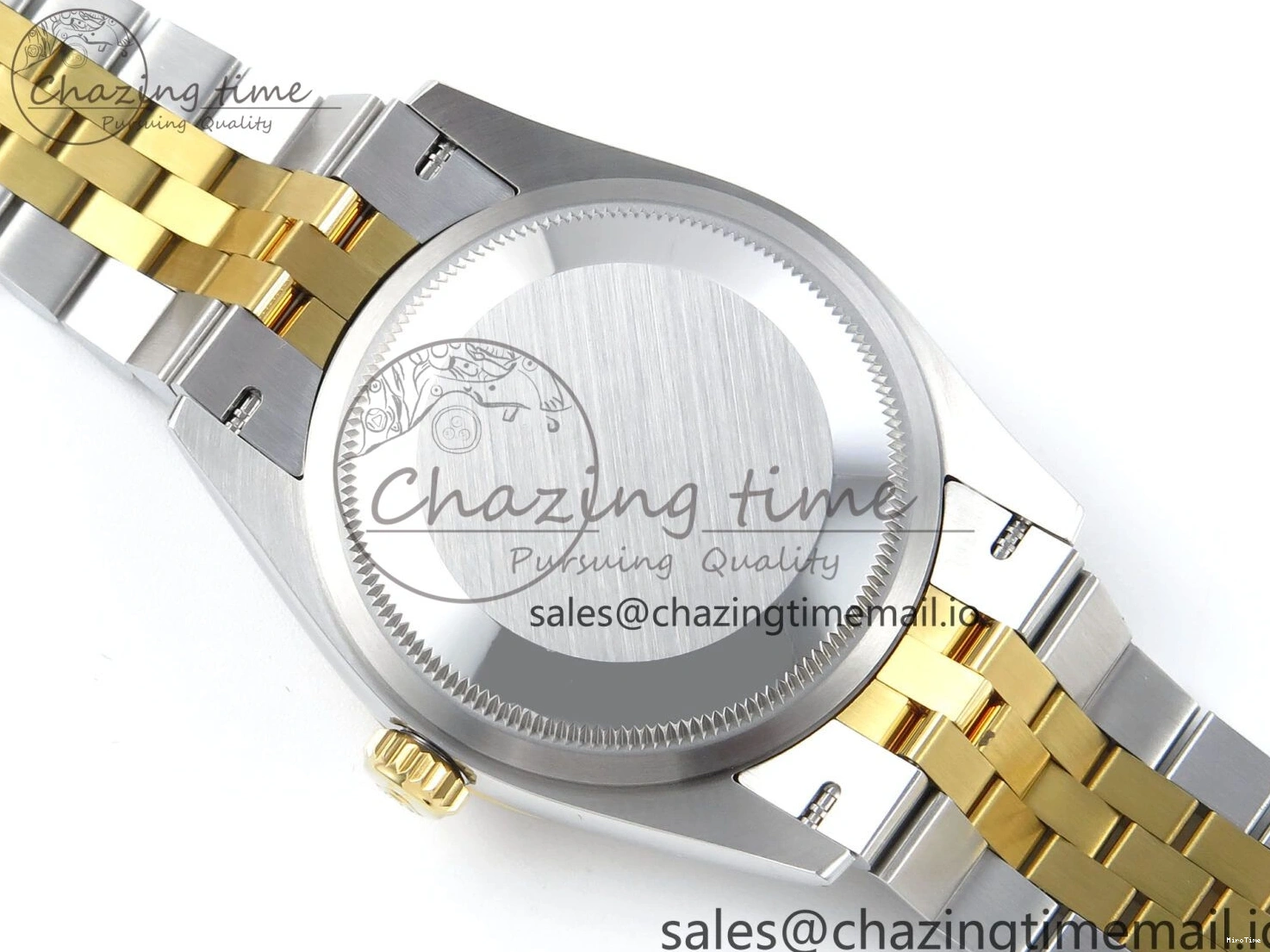 MiroTime 0109 Stretchable DateJust 36 126283RBR EWEF Best Edition Black Diamonds Dial on SS YG Jubilee Bracelet A 634